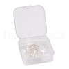 64Pcs 8 Size 304 Stainless Steel Stud Earring Findings STAS-LS0001-10S-7