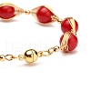 Healing Power Natural Mashan Jade Beaded Bracelets for Men Women X1-BJEW-TA00012-04-6