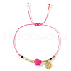 Bohemian Style Heart Stainless Steel Braided Bead Bracelets GD9710-3-1
