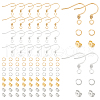 Unicraftale 240Pcs 6 Style 304 Stainless Steel Earring Hooks & Ear Nuts & Open Jump Rings STAS-UN0025-01-1