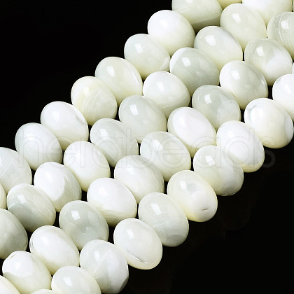 Natural Trochid Shell/Trochus Shell Beads Strands SSHEL-N032-159-1