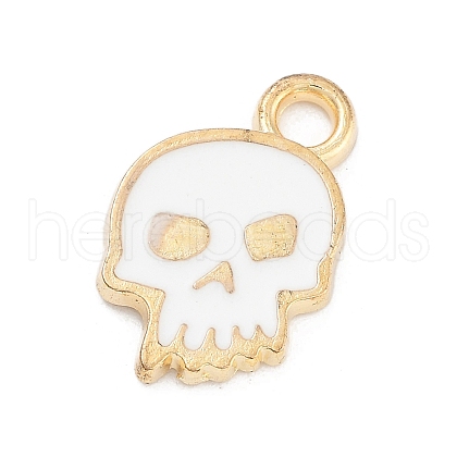 Halloween Theme Light Gold Plated Alloy Enamel Pendants ENAM-M219-14KCG-02A-1