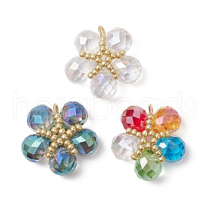 Transparent Glass Pendants PALLOY-MZ00645-1