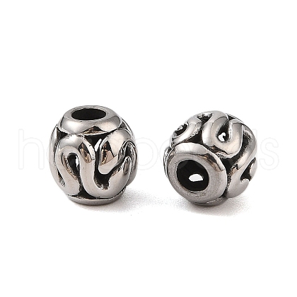 304 Stainless Steel European Beads STAS-N106-03AS-1