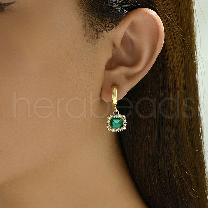 Geometric Square Alloy Stud Earrings QF1069-1