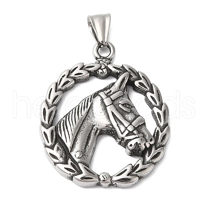 304 Stainless Steel Pendants STAS-Z067-01P-1