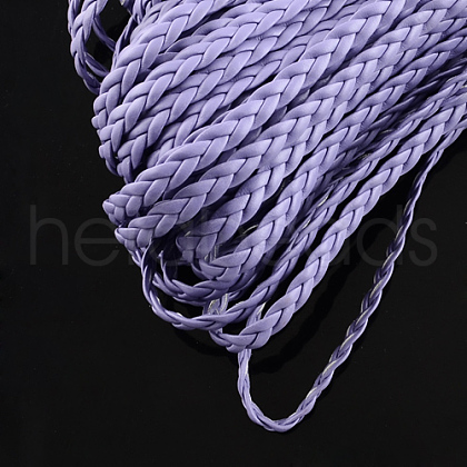 Braided Imitation Leather Cords LC-S002-5mm-09-1