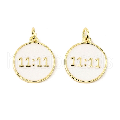 Brass Enamel Pendants KK-M324-05B-G-1