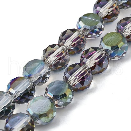 Electroplate Glass Beads Strands EGLA-L045-G-HP02-1