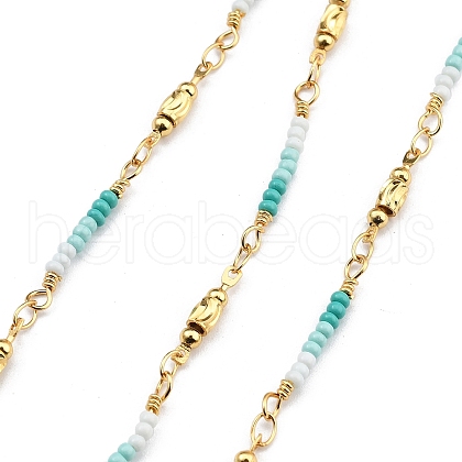 Brass Ball Chains KK-D368-02G-A-1