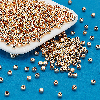   Rack 600Pcs Plating Brass Beads KK-PH0005-34B-G-1
