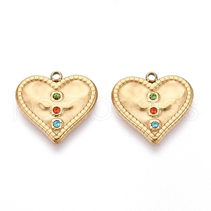 304 Stainless Steel Pendants STAS-N109-184G-1