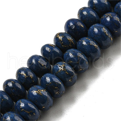 Dyed Synthetic Turquoise Beads Strands G-B070-C02-01-1