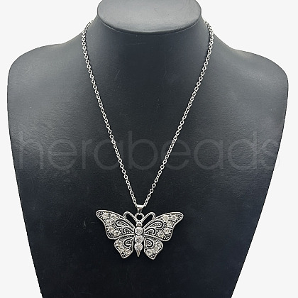 Alloy Crystal Rhinestone Pendant Necklaces VC9370-1-1
