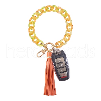 Chain Link Wristlet Keychain HJEW-SW00014-02-1
