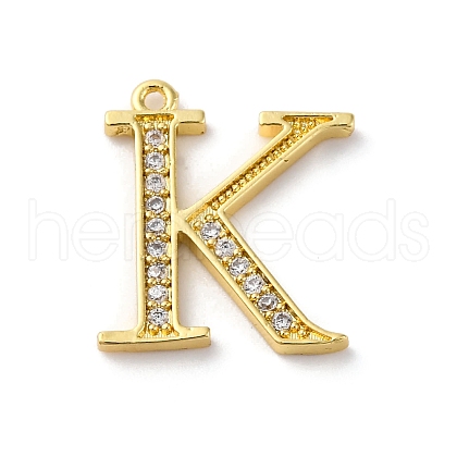Rack Plating Brass Micro Pave Cubic Zirconia Pendant KK-H449-76G-05-1