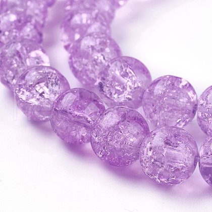 Crackle Glass Bead Strands CCG-E002-6mm-04-1