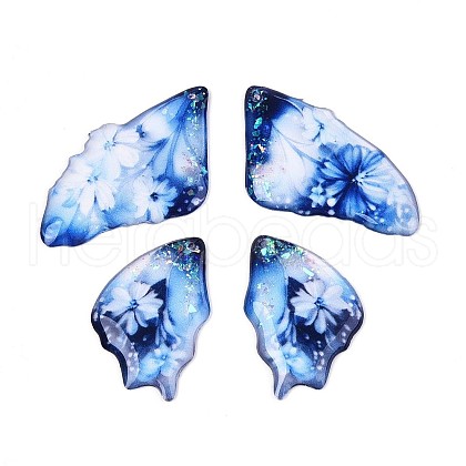 Transparent Epoxy Resin Pendants RESI-T057-32B-1