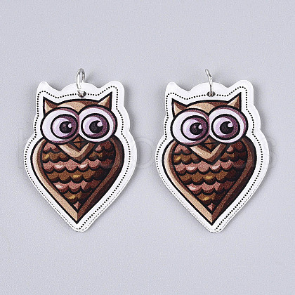 Printed Acrylic Pendants OACR-N144-01-1