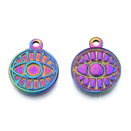 Ion Plating(IP) 201 Stainless Steel Pendants STAS-N098-217M-1