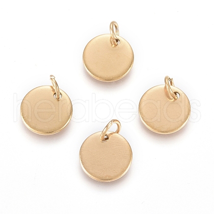 Ion Plating(IP) 304 Stainless Steel Charms EJEW-L238-03C-G-1