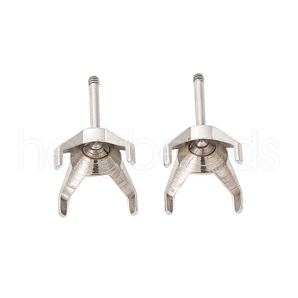 304 Stainless Steel Stud Earring Findings STAS-B091-02A-08P-1
