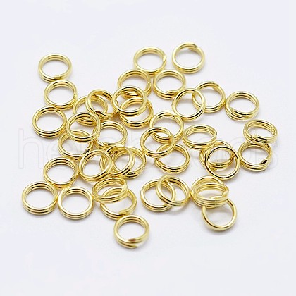 925 Sterling Silver Split Jump Rings STER-F036-01G-0.6x7mm-1