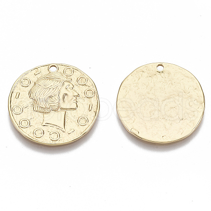 Brass Pendants KK-R126-026G-NF-1