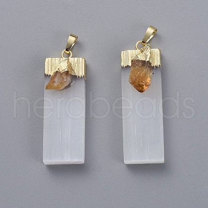 Natural Calcite Big Pendants G-L547-002A-G-1