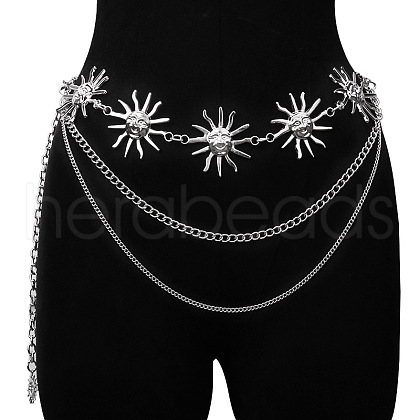 Alloy Sun 3-Layer Waist Chain Belts WG436AA-02-1