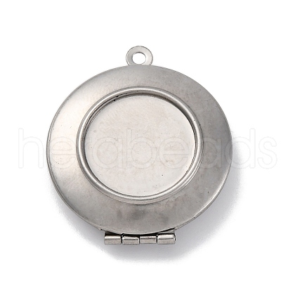 304 Stainless Steel Locket Pendants STAS-S171-11P-1