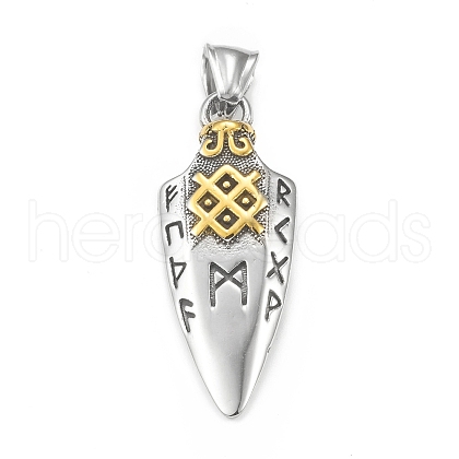 Ion Plating(IP) 304 Stainless Steel Pendants STAS-G303-28AS-1