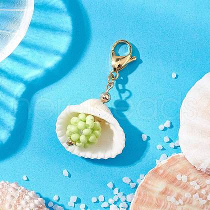 Natural Shell Pendant Decorations HJEW-MZ00171-05-1