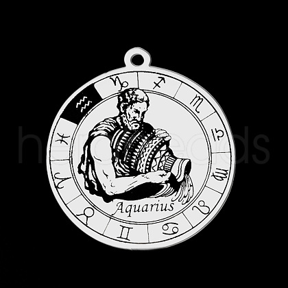 Non-Tarnish 201 Stainless Steel Pendants STAS-T056-LA720-11-1
