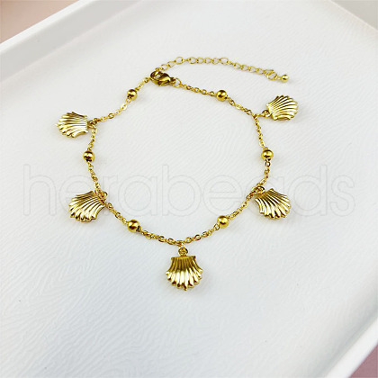 Stainless Steel Ocean Aniamls Charm Anklets WGE5C5C-01-1
