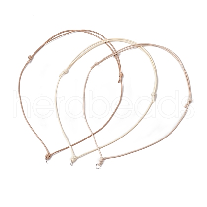 Adjustable Korean Waxed Polyester Cord Necklace Making AJEW-JB01310-02-1
