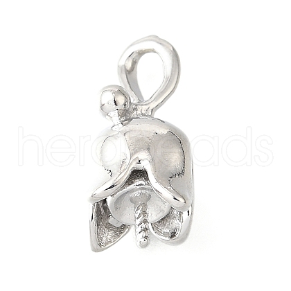 DIY Brass Peg Bails Pendants KK-V007-33P-1