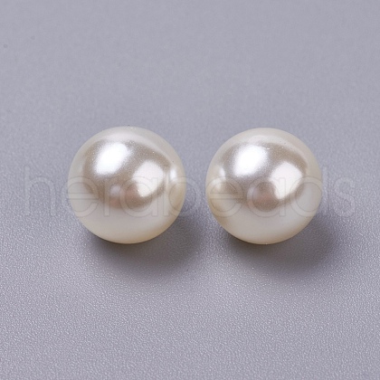 ABS Plastic Imitation Pearl Beads OACR-TAC0001-01G-1