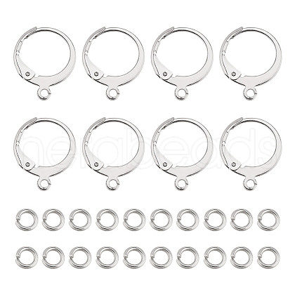 ARRICRAFT 100Pcs 304 Stainless Steel Leverback Earring Findings STAS-AR0002-37A-1