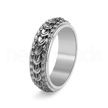 Rotatable Stainless Steel Finger Ring PW-WG50513-01-1