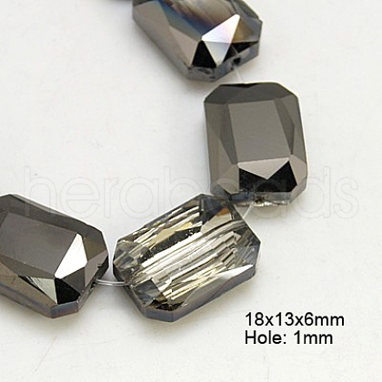 Electroplated Glass Beads EGLA-H002-A-08-1