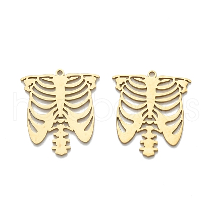 201 Stainless Steel Pendants STAS-I332-07G-1