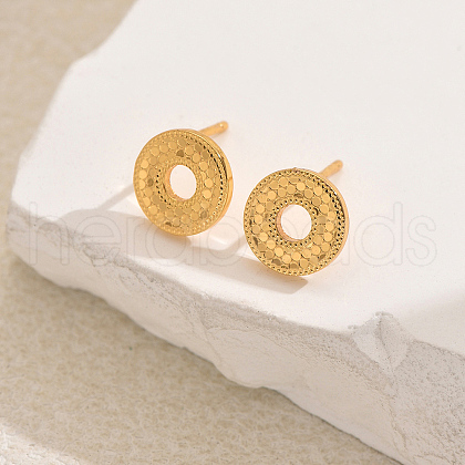 Brass Stud Earrings QK5230-2-1