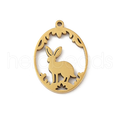 304 Stainless Steel Pendants STAS-Q354-02A-G-1