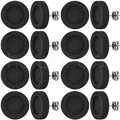 SUNNYCLUE 40Pcs Wooden Stud Earring Findings FIND-SC0012-24-1