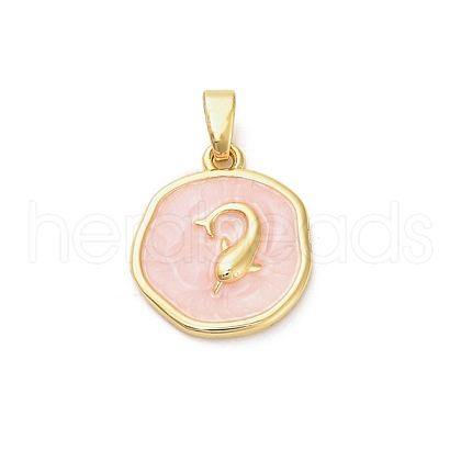 Brass Enamel Pendants KK-M314-08B-G02-1