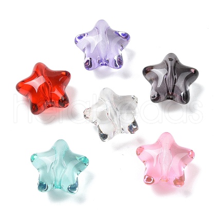 Transparent Acrylic Beads OACR-B035-06-1