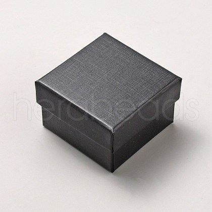 Square Paper Earring Storage Boxes CON-WH0099-36A-1