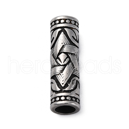 304 Stainless Steel Glossy European Beads STAS-S171-08AS-1