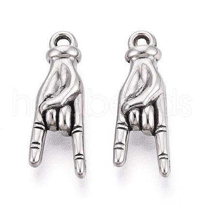 304 Stainless Steel Pendants STAS-T065-21A-P-1